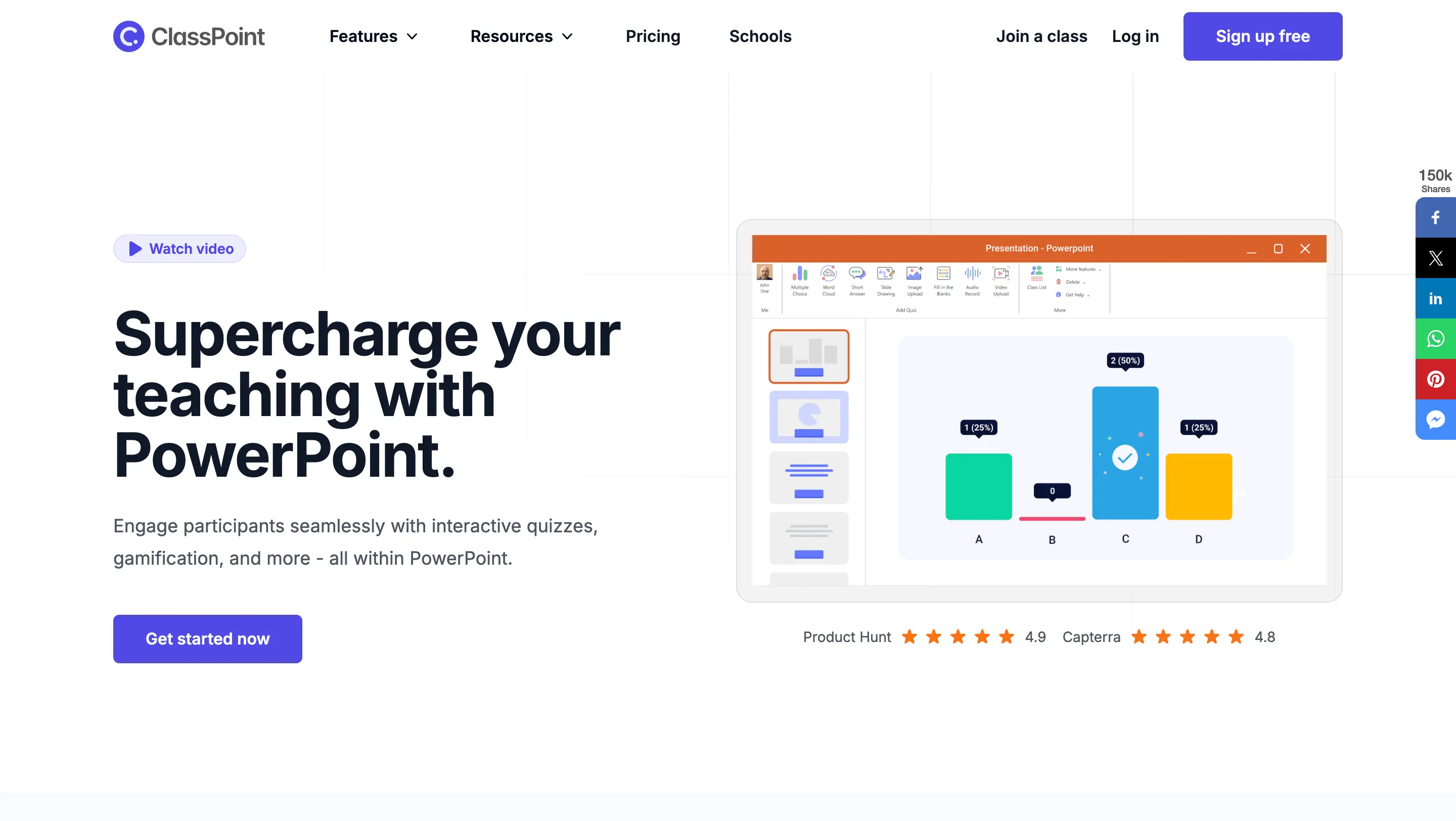 ClassPoint AI for creating questions in PowerPoint