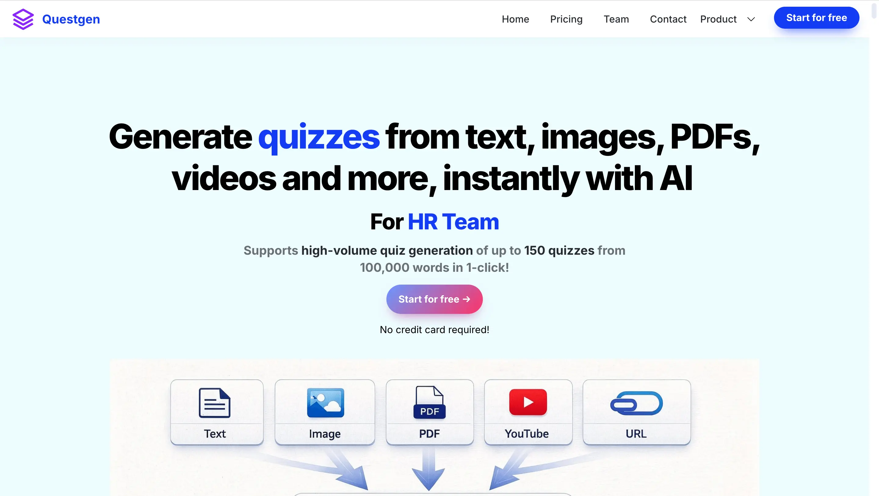 Questgen AI question generator for educational question banks