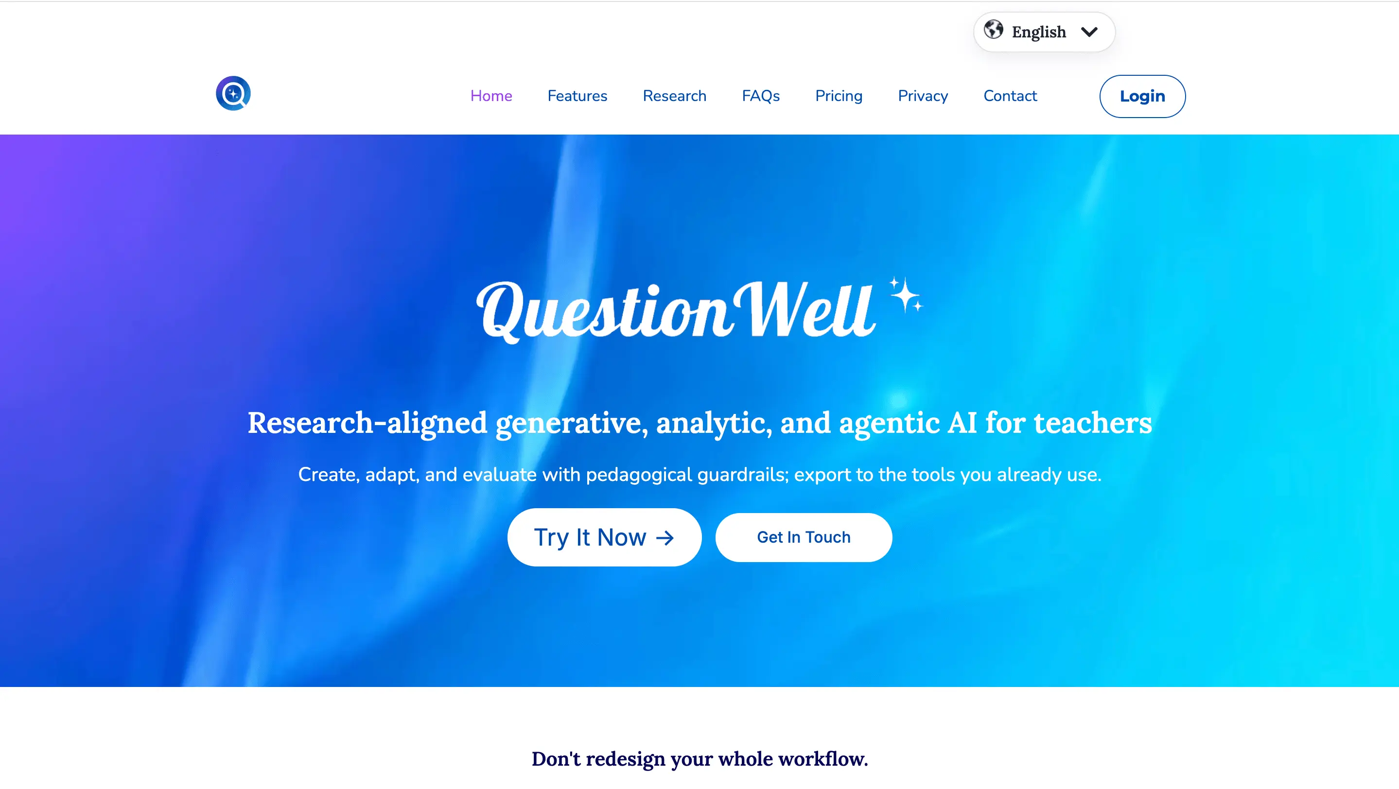 QuestionWell AI question generator for teachers
