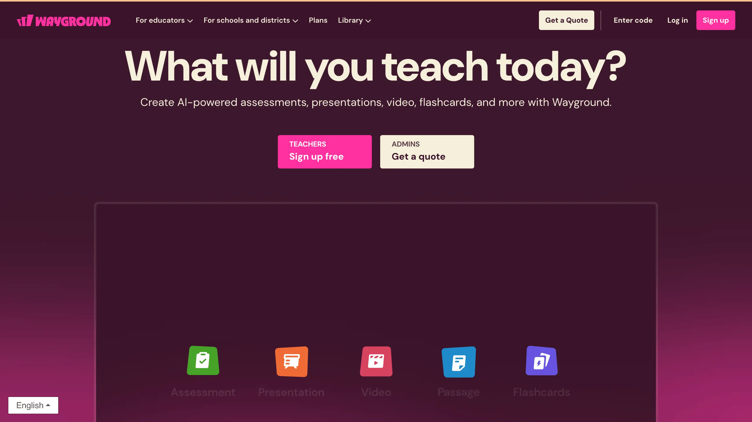 Wayground platform for interactive classroom assessments
