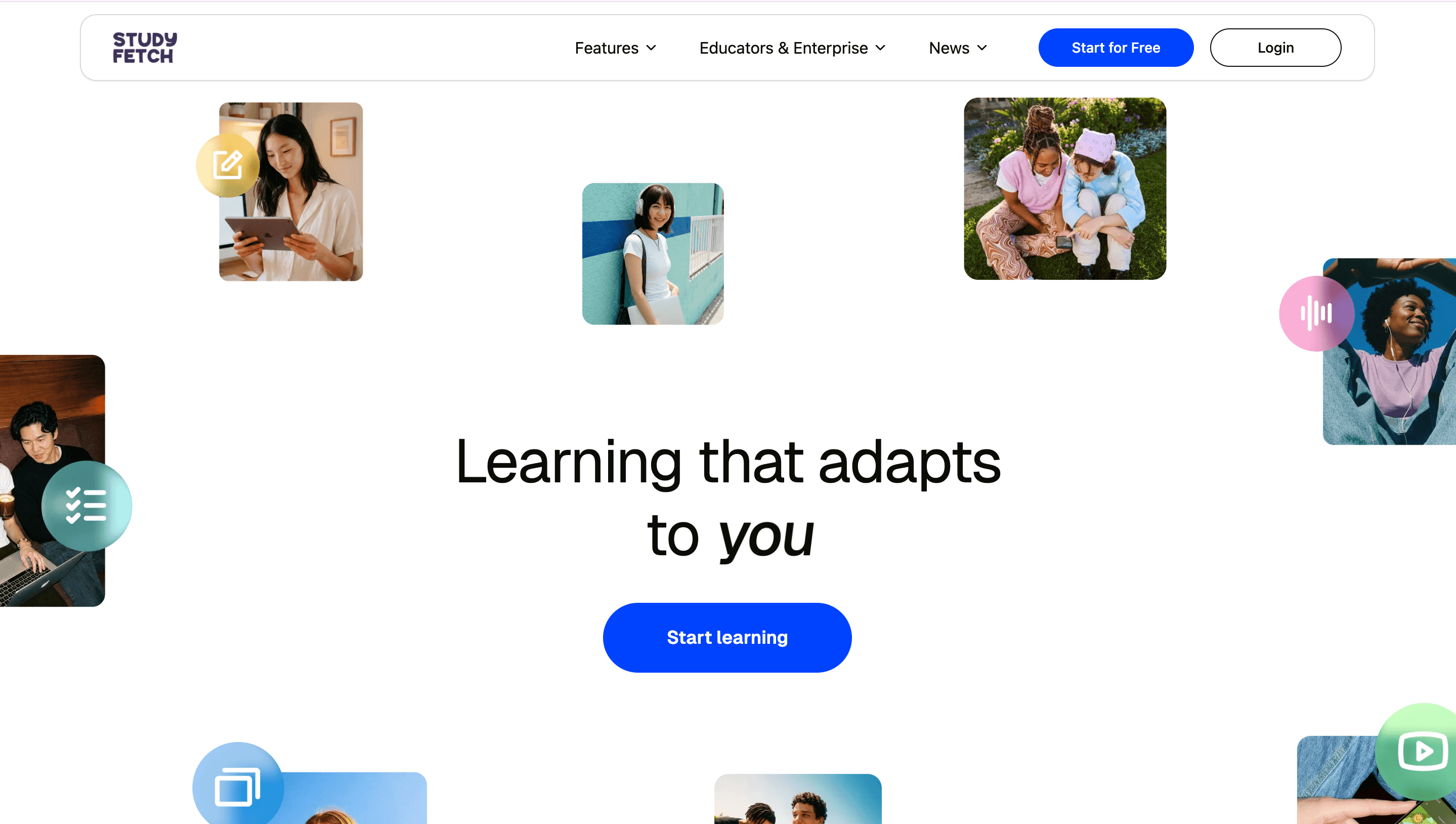 StudyFetch AI tutor and study assistant interface